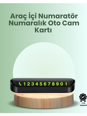 DecoTech Kompakt Fosforlu Park Numaratörü – Gündüz Şıklığı, Gece Görünürlüğü