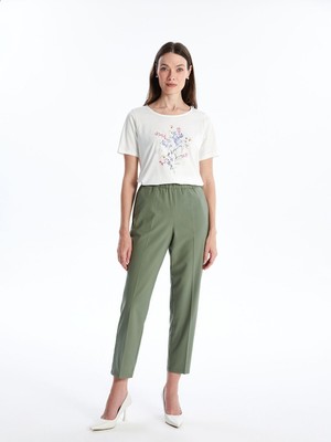 Lc Waikiki Yeni Sezon Kadın Beli Lastikli Düz Pantolon