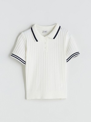 Lc Waikiki Yeni Sezon Polo Yaka Kız Çocuk Triko Kazak