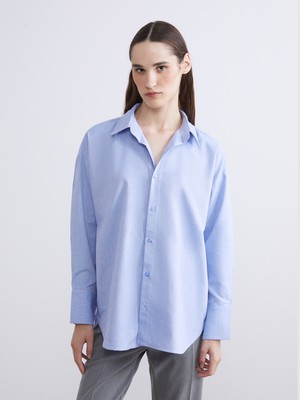 Lc Waikiki Yeni Sezon Oversize Oxford Kadın Gömlek