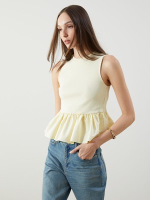 Lc Waikiki Yeni Sezon Bisiklet Yaka Fırfırlı Bluz