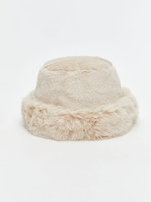 Lc Waikiki Yeni Sezon Kürklü Kadın Bucket Şapka