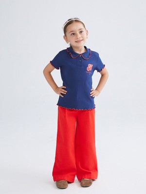 Lc Waikiki Yeni Sezon Beli Lastikli Gabardin Kız Çocuk Pantolon