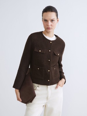 Lc Waikiki Yeni Sezon Bisiklet Yaka Kadın Tüvit Ceket