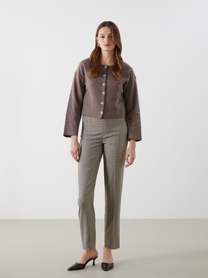 Lc Waikiki Yeni Sezon Dar Fit Desenli Havuç Kesim Kadın Pantolon