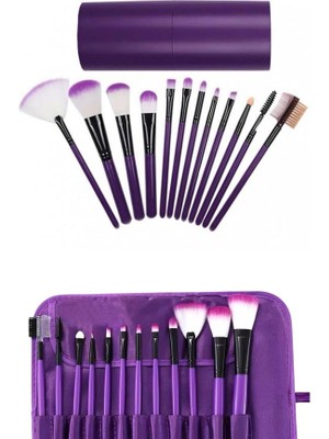 Store Mania 12 Parça Makyaj Fırçası Yumuşak Kıllı Profesyonel Fırça Seti Yüksek Kaliteli Pürüzsüz (