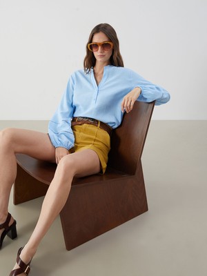 Lc Waikiki Yeni Sezon Kaçık Yaka Oversize Bluz