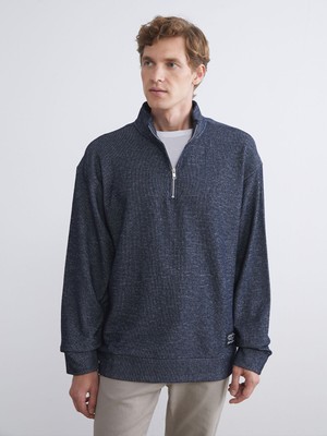 Lc Waikiki Yeni Sezon Dik Yaka Baskılı Erkek Sweatshirt