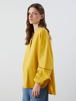 Lc Waikiki Yeni Sezon Kaçık Yaka Oversize Kadın Bluz