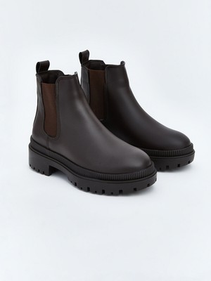 Lc Waikiki Yeni Sezon Deri Görünümlü Kadın Bot