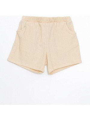 Lc Waikiki Yeni Sezon Beli Lastikli Kız Çocuk Şort