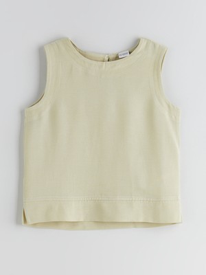 Lc Waikiki Yeni Sezon Bisiklet Yaka Keten Karışımlı Kız Çocuk Bluz