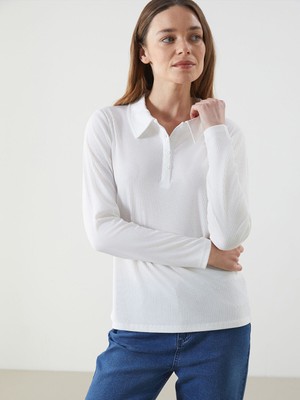 Lc Waikiki Yeni Sezon Polo Yaka Kadın Tişört