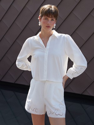 Lc Waikiki Yeni Sezon Ajurlu Brode Kadın Şort