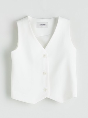 Lc Waikiki Yeni Sezon V Yaka Kız Çocuk Klasik Yelek