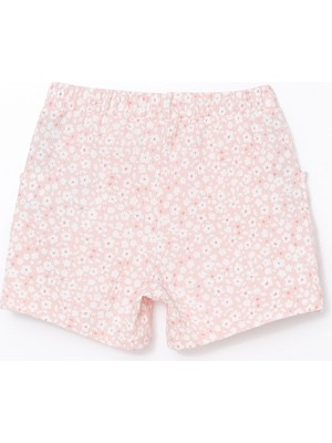 Lc Waikiki Yeni Sezon Beli Lastikli Çiçekli Kız Çocuk Şort