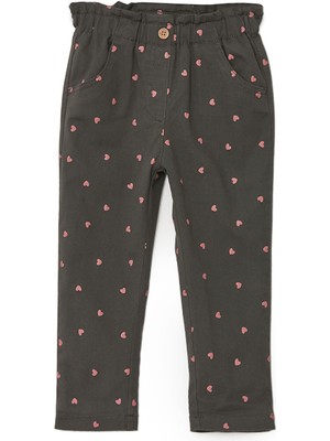 Lc Waikiki Yeni Sezon Beli Lastikli Baskılı Kız Bebek Pantolon