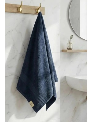 Nimba Home Premium Lacivert %100 Pamuk El Yüz Havlusu 50X80 cm