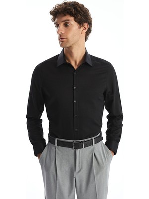 Lc Waikiki Yeni Sezon Slim Fit Uzun Kollu Armürlü Erkek Gömlek
