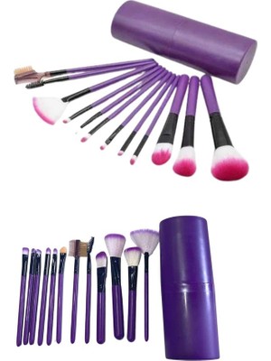 Store Mania 12 Parça Profesyonel Makyaj Fırçası Far Fırçası Allık Fırçası Yumuşak Kıllı (Store-Man