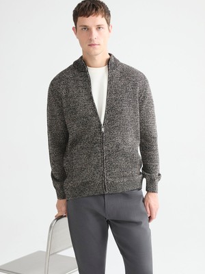 Lc Waikiki Yeni Sezon Standart Kalıp Dik Yaka Erkek Triko Hırka