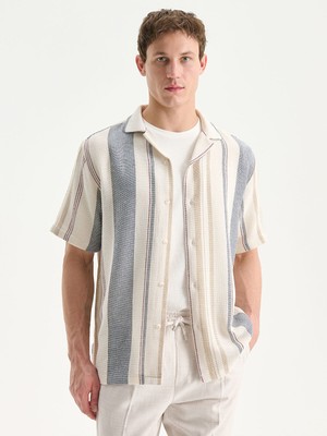 Lc Waikiki Yeni Sezon Regular Fit Çizgili Erkek Gömlek