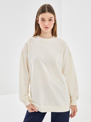 Lc Waikiki Yeni Sezon Bisiklet Yaka Kadın Sweatshirt Tunik