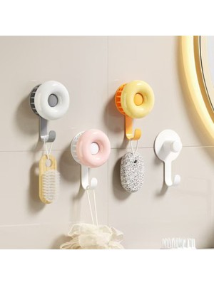 Brentino Askılı Silikon Saç Masaj Tarağı Yapışkanlı Duvar Askılı Duşta Şampuan Dağıtıcı Fırça