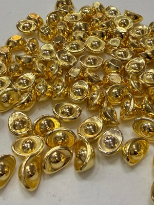 Gemsartdeco Altın Hazine Para Enerjisi 1 Adet Altın Renkli Dekoratif Taşlar