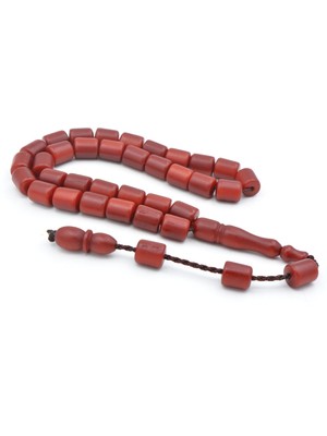 Murty99 Sistemli Günlük Boy Fıçı Kesim Kırmızı Fiber Tesbih