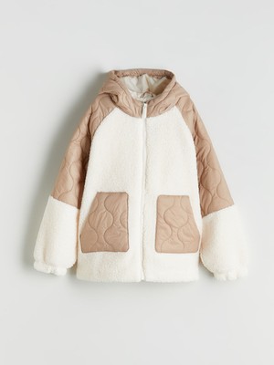 Lc Waikiki Yeni Sezon Kapüşonlu Kız Çocuk Pelüş Mont