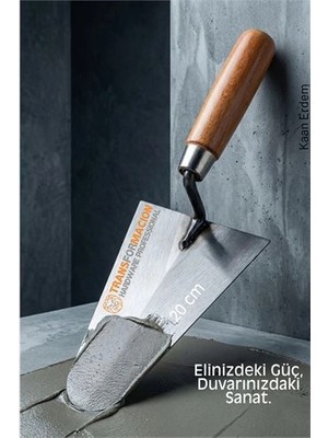 Butik Çelik Sıvacı Malası 20 cm - Ultra Dayanıklı Ergonomik Saplı Premium Mala