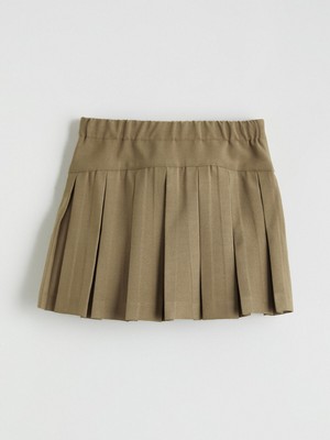 Lc Waikiki Yeni Sezon Beli Lastikli Basic Kız Çocuk Pileli Etek