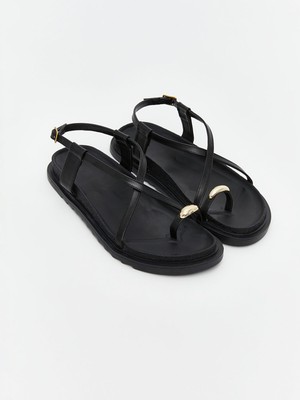 Lc Waikiki Yeni Sezon Deri Görünümlü Kadın Sandalet