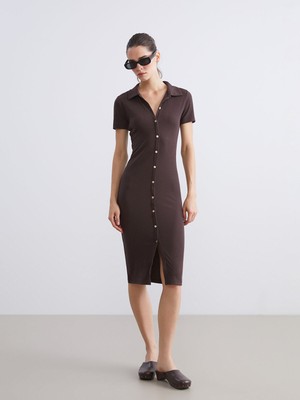 Lc Waikiki Yeni Sezon Polo Yaka Fitilli Elbise