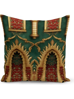 Bertille Home Ramazan Serisi Çift Tarafı Dijital Baskılı Kırlent Kılıfı (Ramadan Cushion Cover)