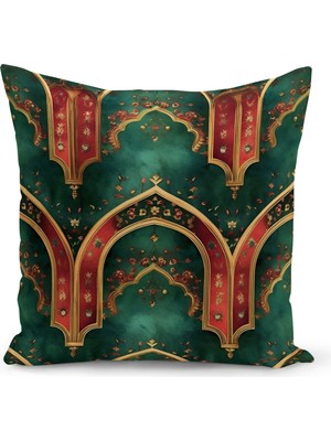 Bertille Home Ramazan Serisi Çift Tarafı Dijital Baskılı Kırlent Kılıfı (Ramadan Cushion Cover)