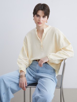 Lc Waikiki Yeni Sezon Kaçık Yaka Oversize Bluz