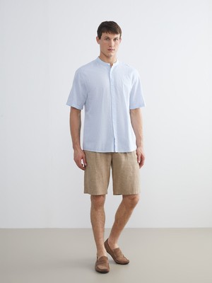 Lc Waikiki Yeni Sezon Standart Kalıp Keten Karışımlı Erkek Şort