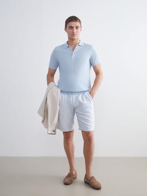 Lc Waikiki Yeni Sezon Standart Kalıp Keten Karışımlı Erkek Şort