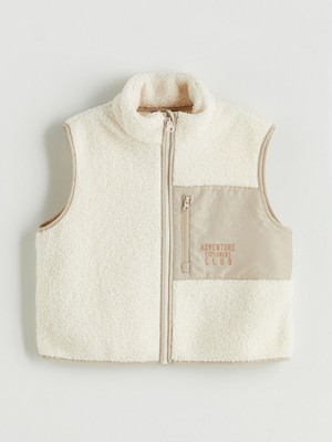 Lc Waikiki Yeni Sezon Dik Yaka Kız Çocuk Pelüş Yelek