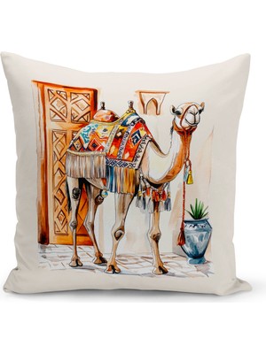 Bertille Home Ramazan Serisi Çift Tarafı Dijital Baskılı Kırlent Kılıfı (Ramadan Cushion Cover)