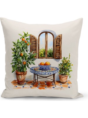 Bertille Home Ramazan Serisi Çift Tarafı Dijital Baskılı Kırlent Kılıfı (Ramadan Cushion Cover)