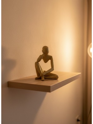 Dinç Store 44 Dekoratif Sarı Insan Figürü Modern Masa ve Raf Süsü Dinç Store