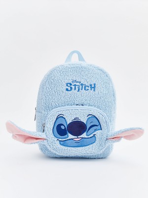 Lc Waikiki Yeni Sezon Lilo ve Stitch Nakışlı Kız Çocuk Pelüş Sırt Çantası