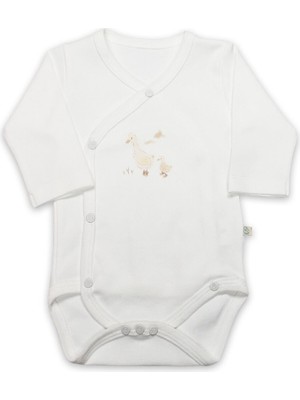 Bistyle Kruvaze Body Uzun Kol Welcome Baby Duck 17108 Sarı
