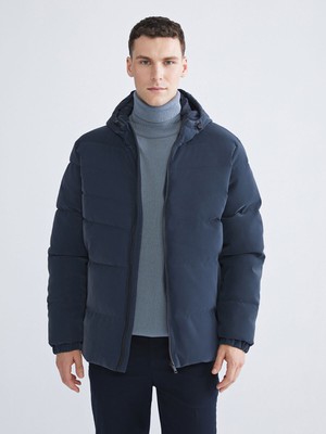 Lc Waikiki Yeni Sezon Standart Kalıp Kapüşonlu Erkek Şişme Mont