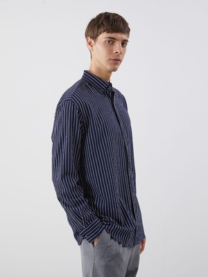 Lc Waikiki Yeni Sezon Slim Fit Çizgili Erkek Gömlek