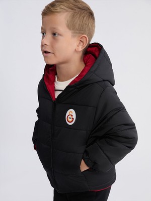 Lc Waikiki Yeni Sezon Galatasaray Baskılı Çift Yönlü Erkek Çocuk Mont
