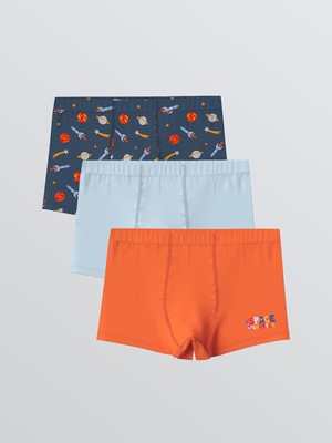 Lc Waikiki Yeni Sezon Baskılı Erkek Çocuk Boxer 3'lü